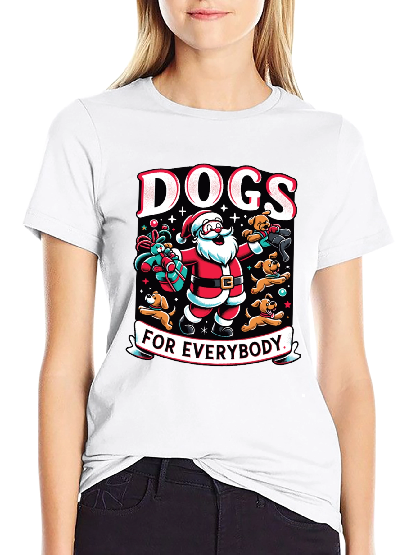Dogs for Everybody Santa T-Shirt