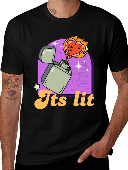 Its Lit T-Shirt - Novelty Graphic Tee