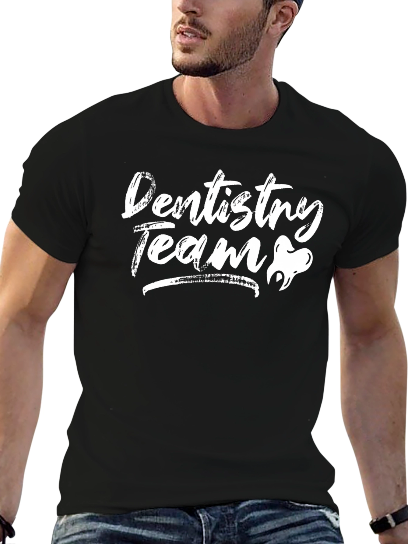 Dentistry Team Graphic T-Shirt - Black