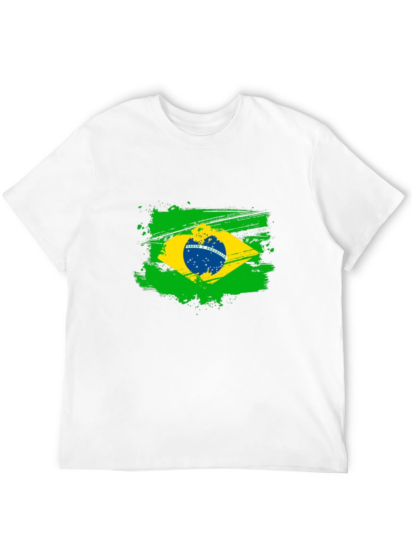 Brazil Flag T-Shirt - Graphic Tee - Black