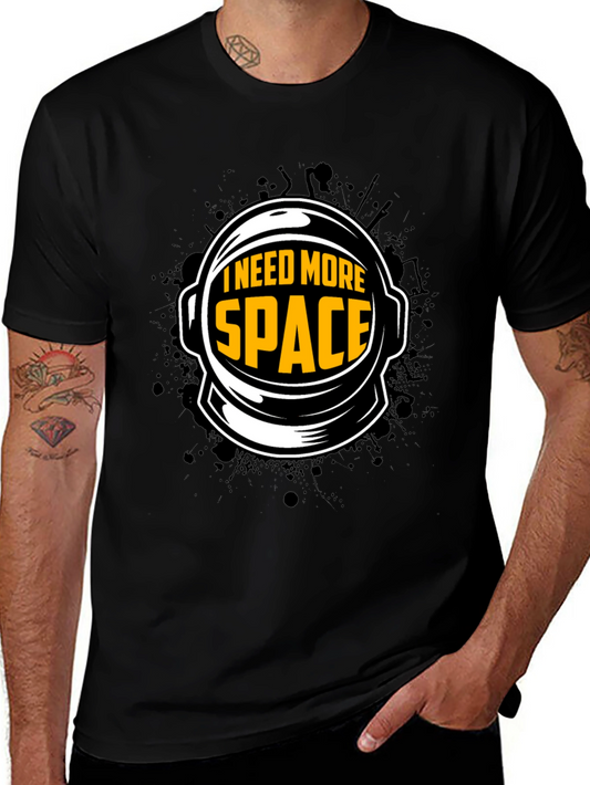 I Need More Space Black Graphic Tee