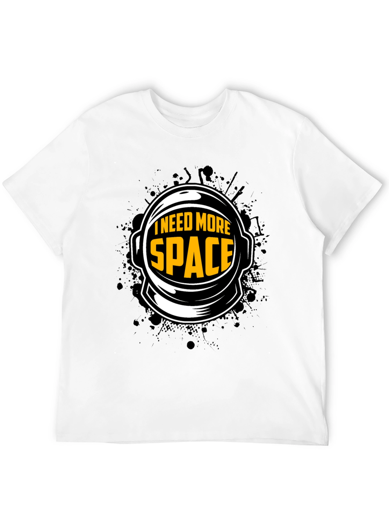 I Need More Space Black Graphic Tee