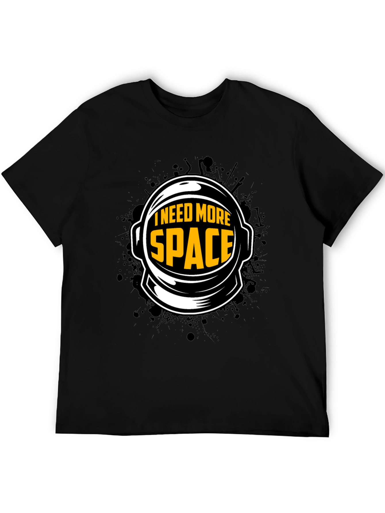 I Need More Space Black Graphic Tee