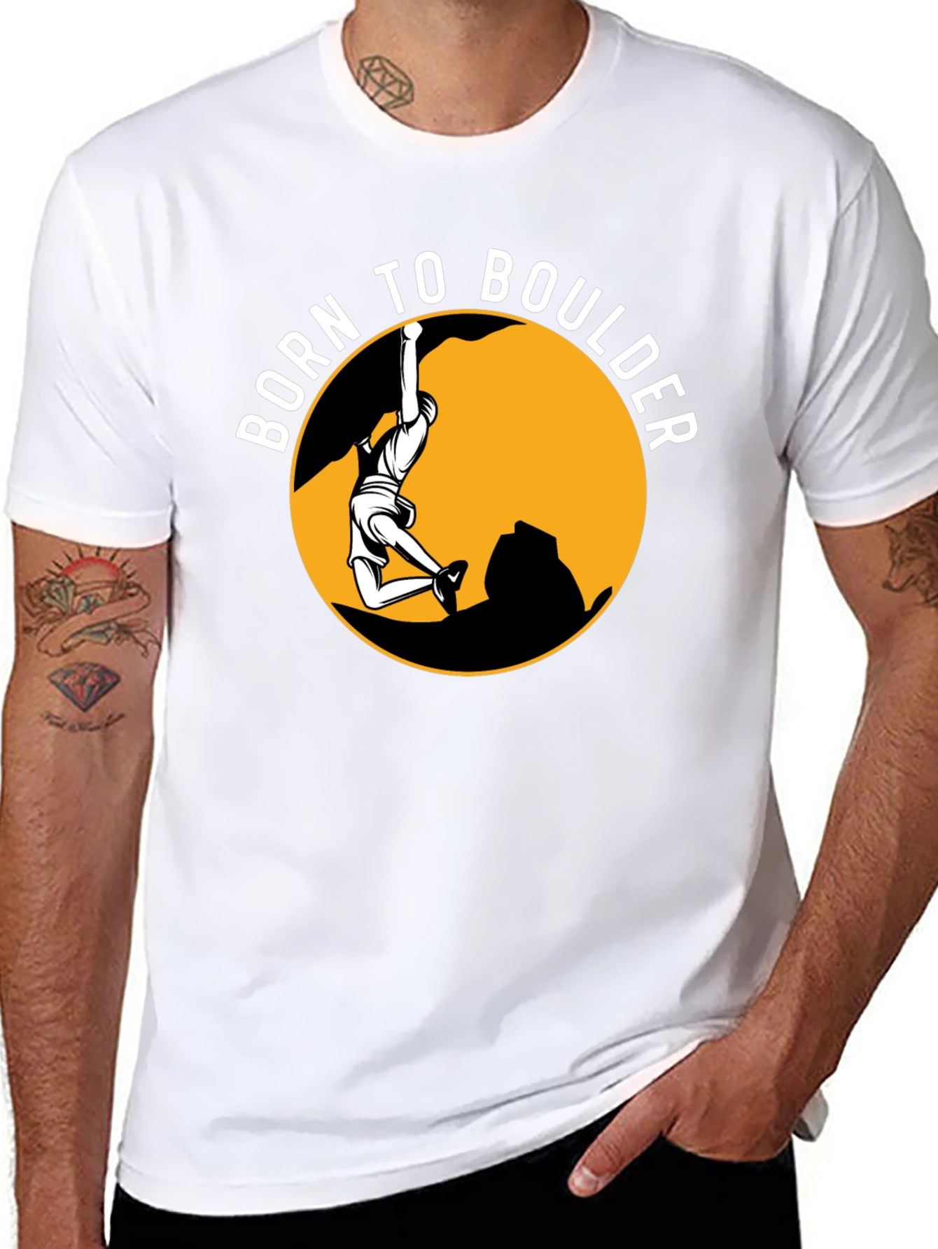 Born to Boulder Graphic T-Shirt - Climbing Tee