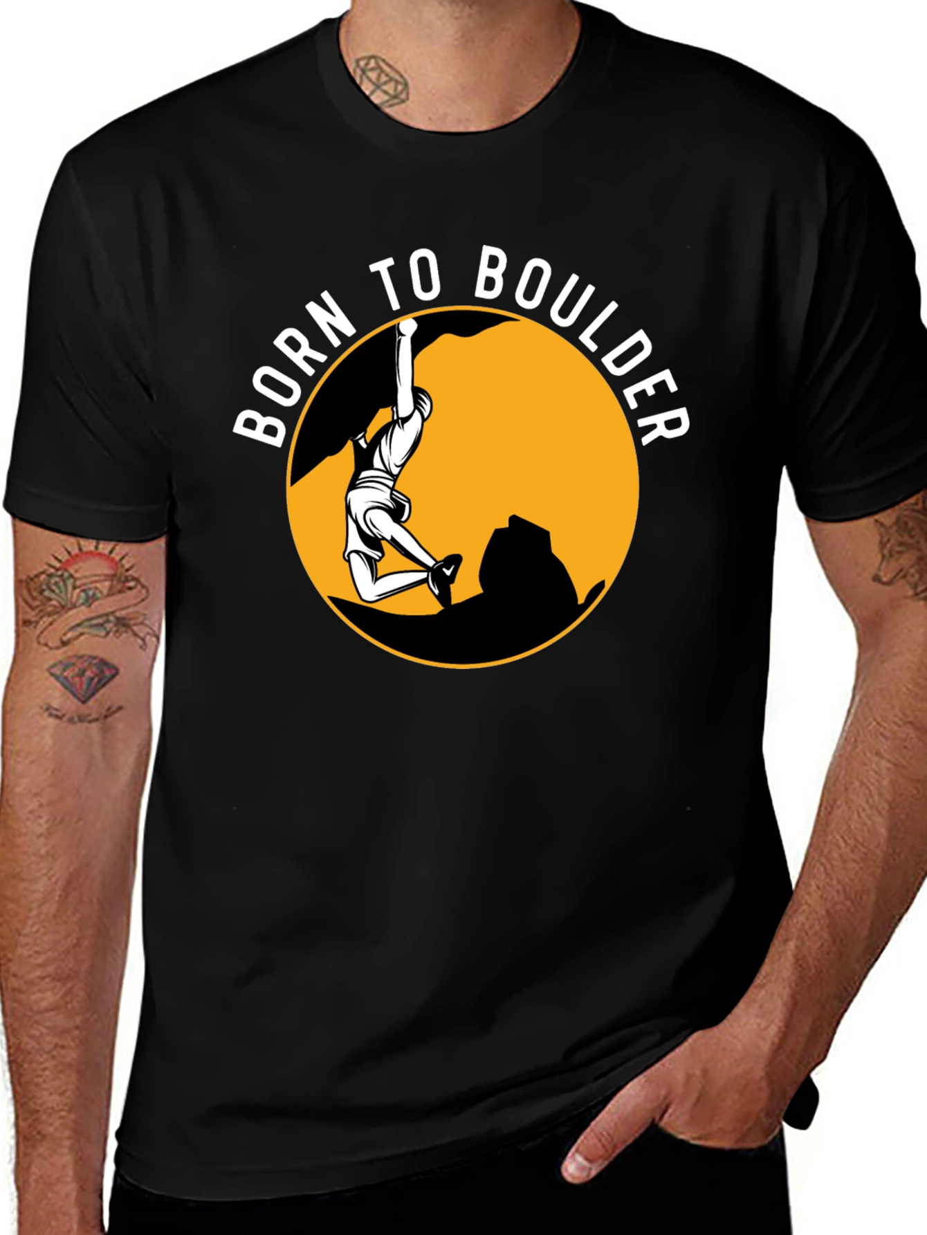 Born to Boulder Graphic T-Shirt - Climbing Tee
