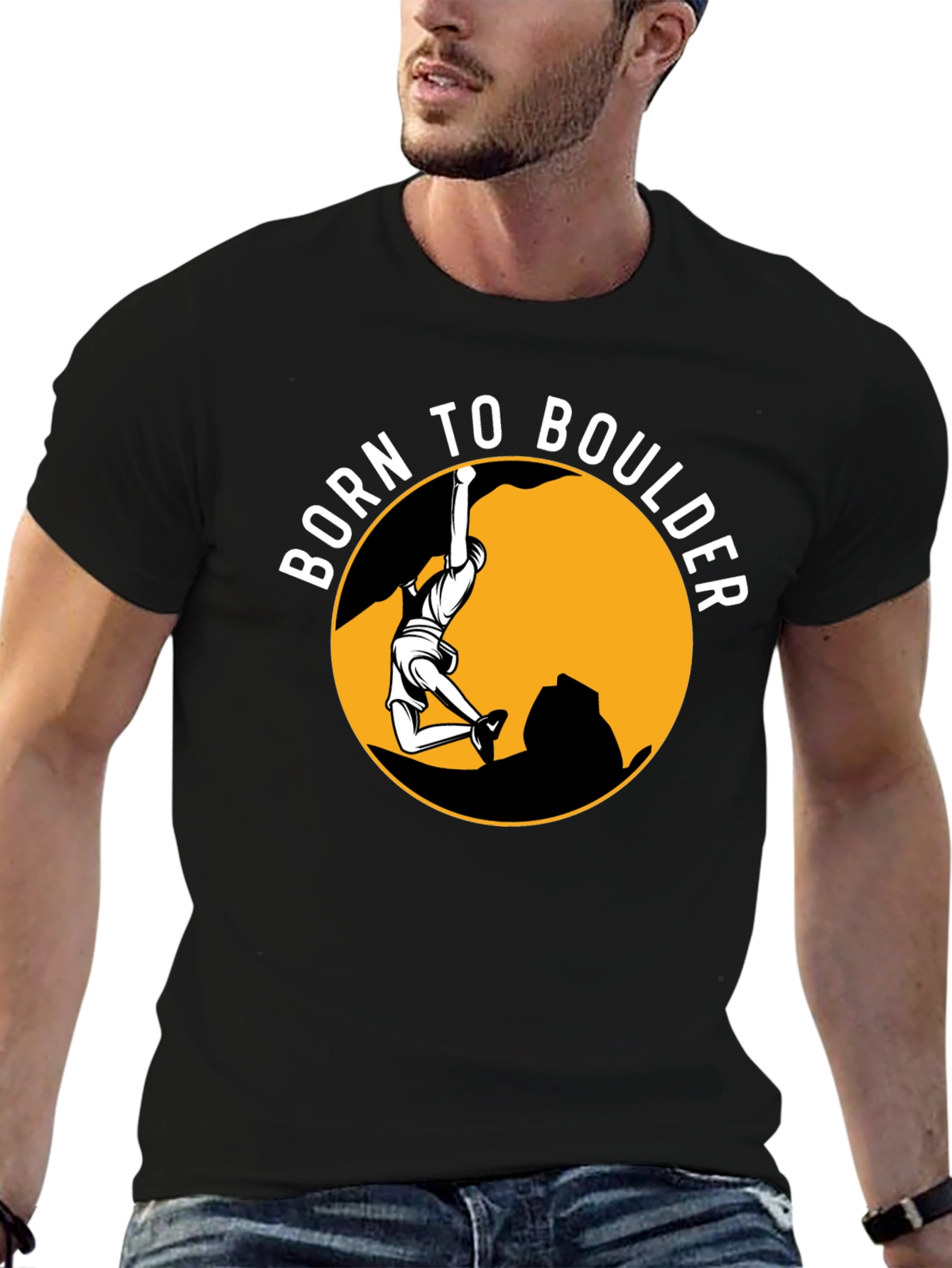 Born to Boulder Graphic T-Shirt - Climbing Tee