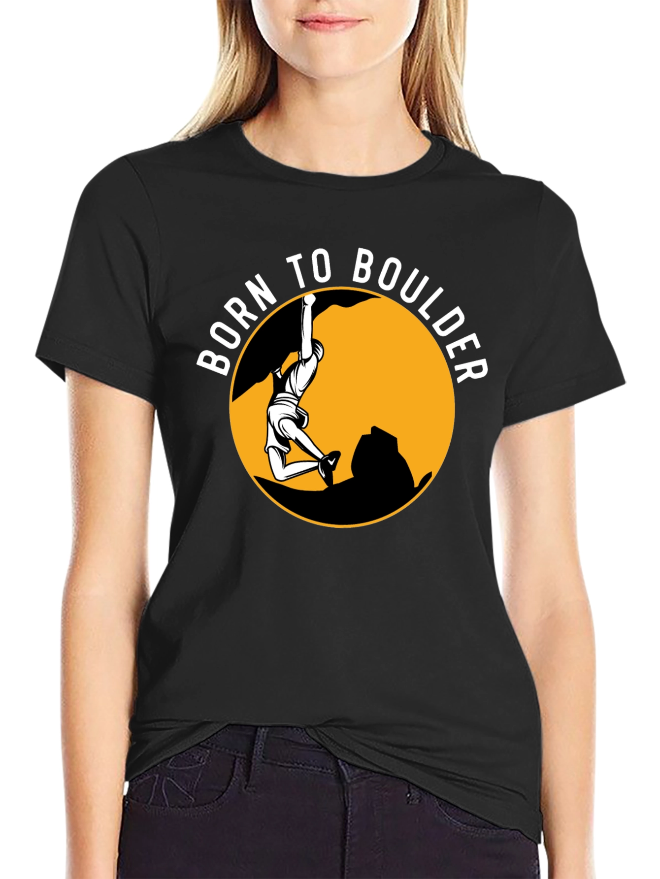 Born to Boulder Graphic T-Shirt - Climbing Tee