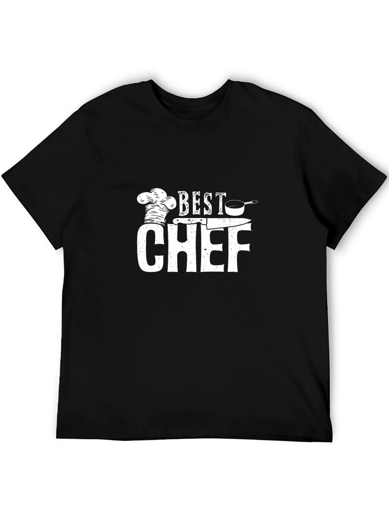 Best Chef Graphic T-Shirt - Black Crew Neck