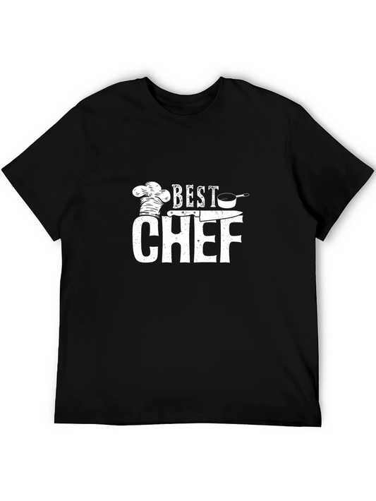 Best Chef Graphic T-Shirt - Black Crew Neck