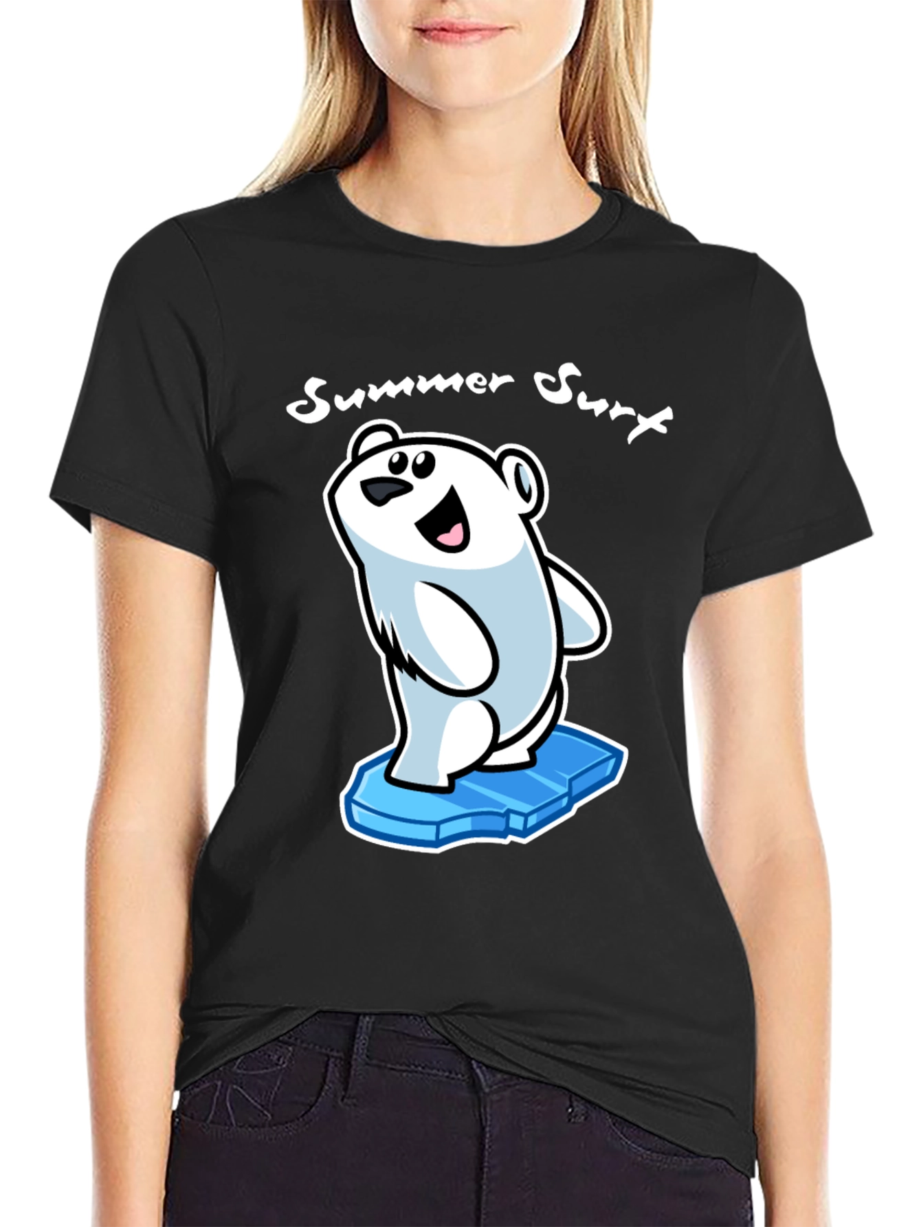 Summer Surf T-Shirt: Polar Bear on Ice