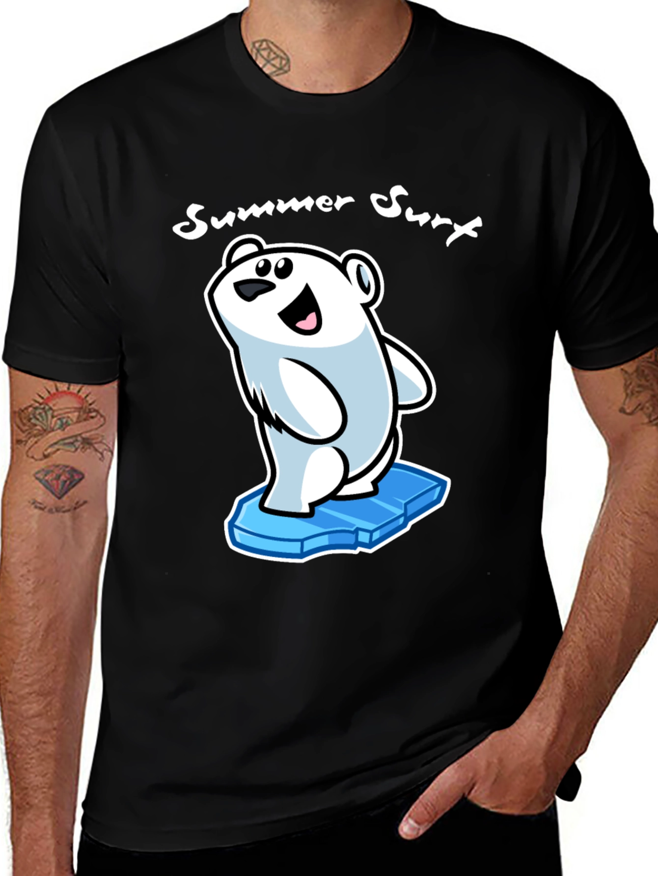 Summer Surf T-Shirt: Polar Bear on Ice