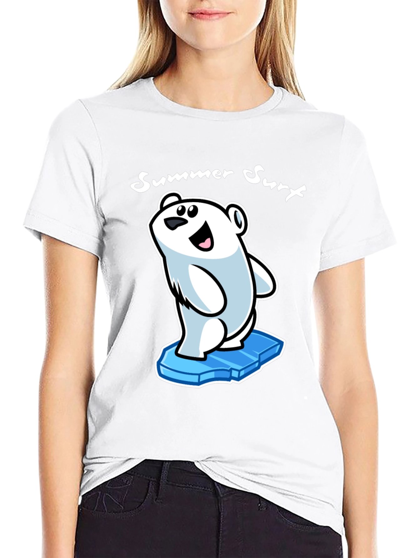 Summer Surf T-Shirt: Polar Bear on Ice
