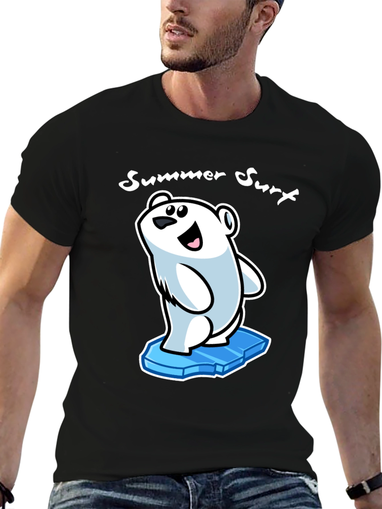 Summer Surf T-Shirt: Polar Bear on Ice