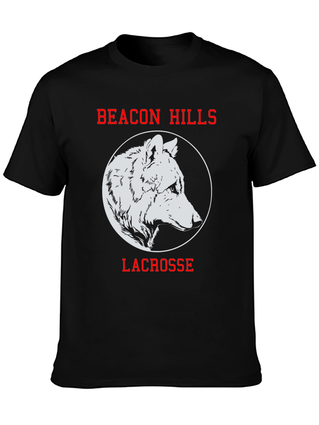 Beacon Hills Lacrosse T-Shirt Wolf Design