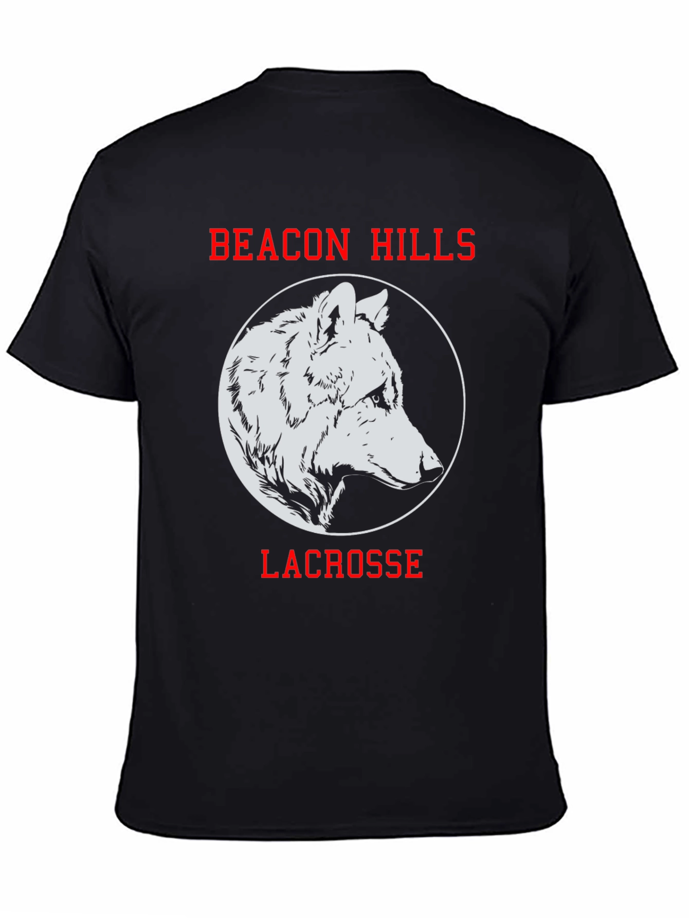 Beacon Hills Lacrosse T-Shirt Wolf Design