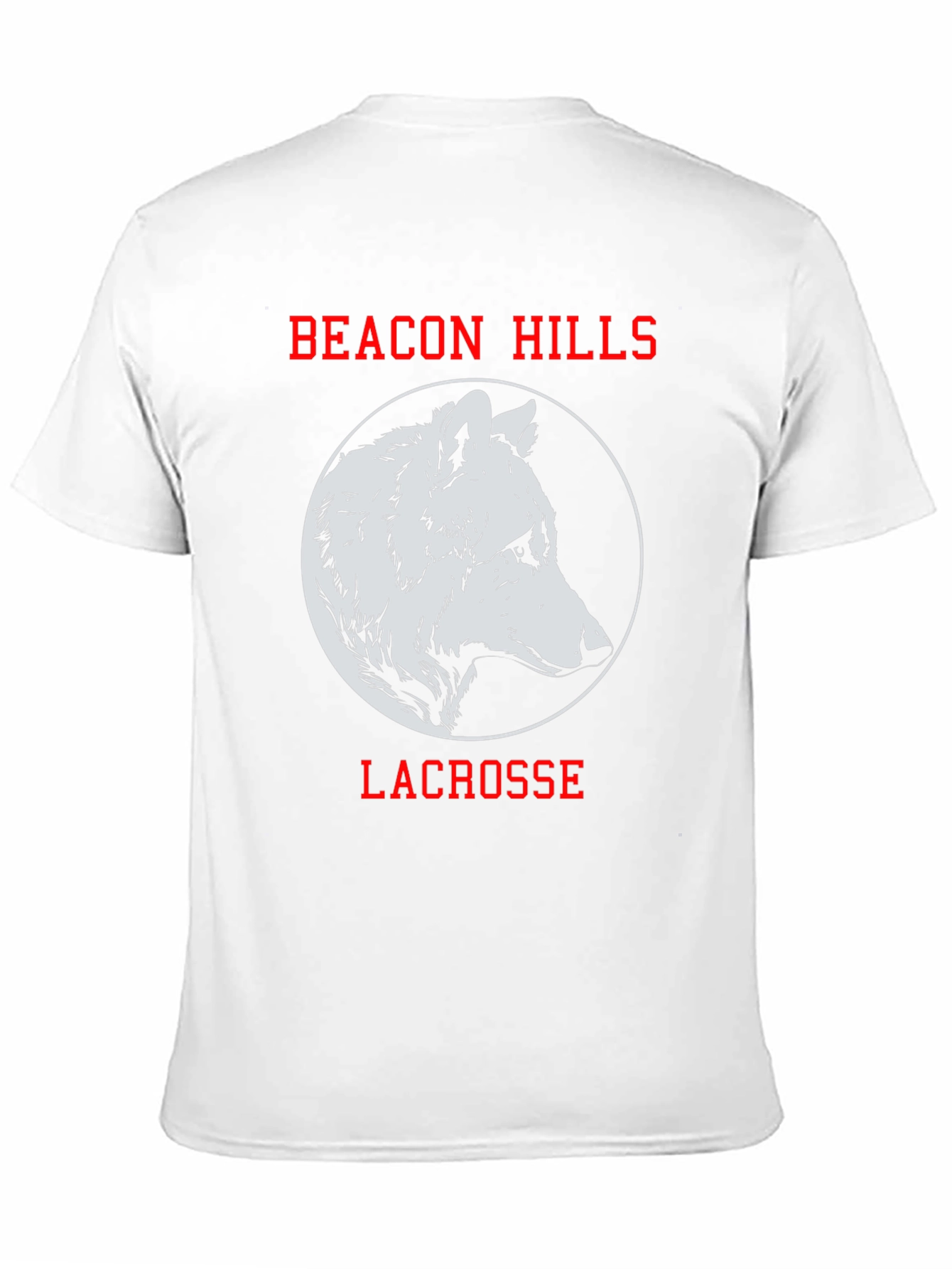 Beacon Hills Lacrosse T-Shirt Wolf Design