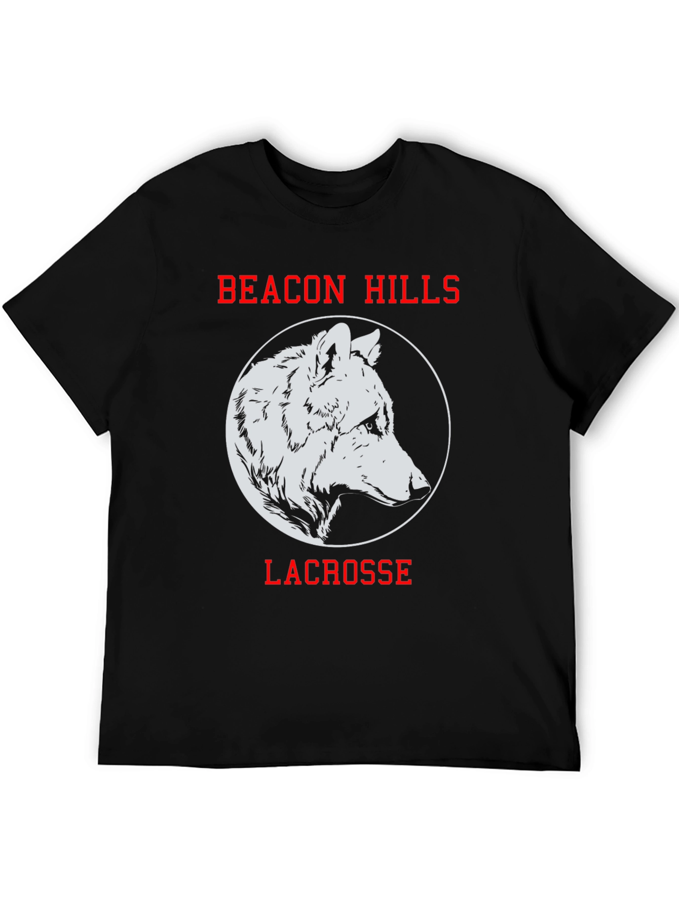 Beacon Hills Lacrosse T-Shirt Wolf Design