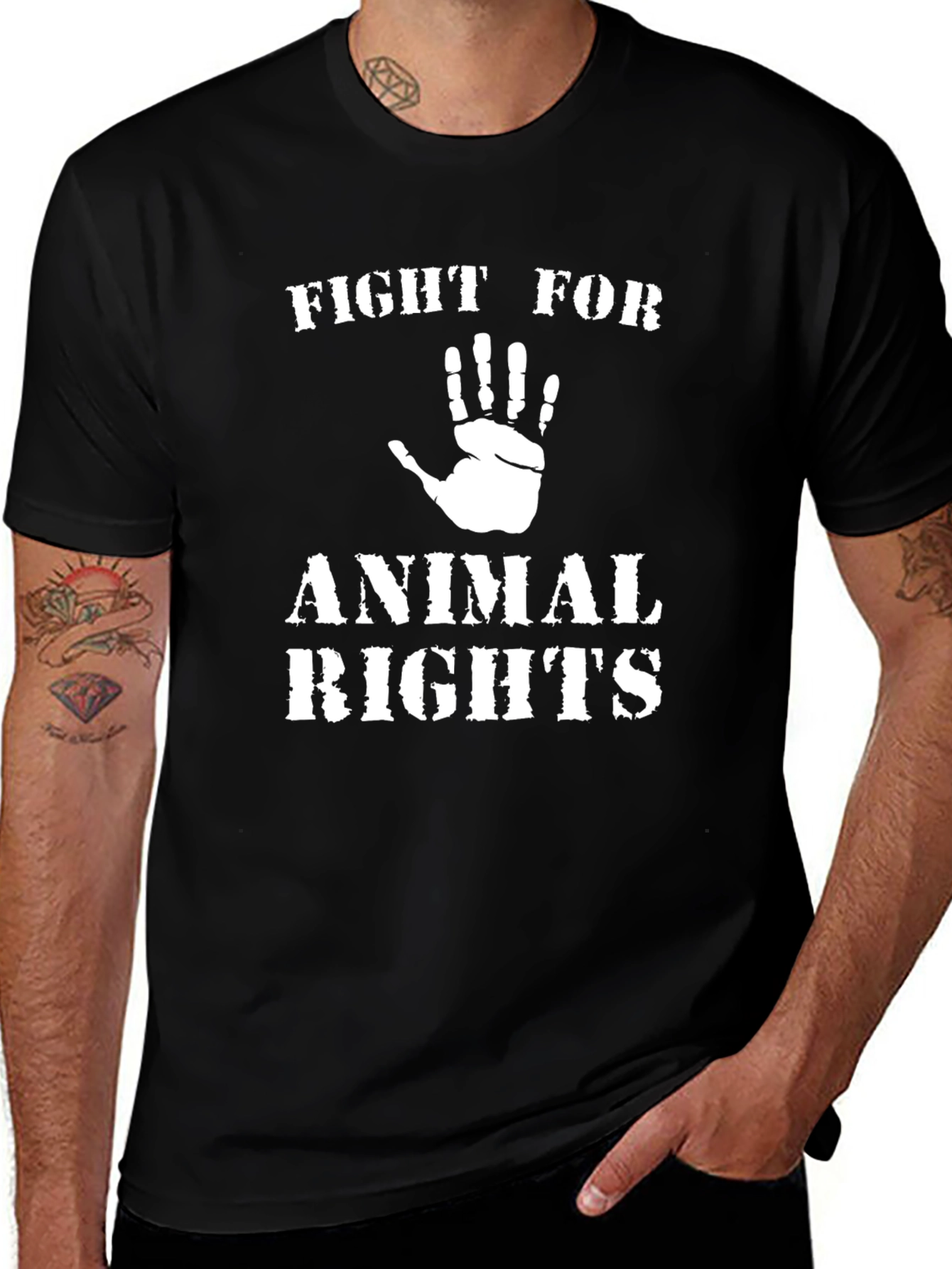 Fight For Animal Rights Graphic T-Shirt