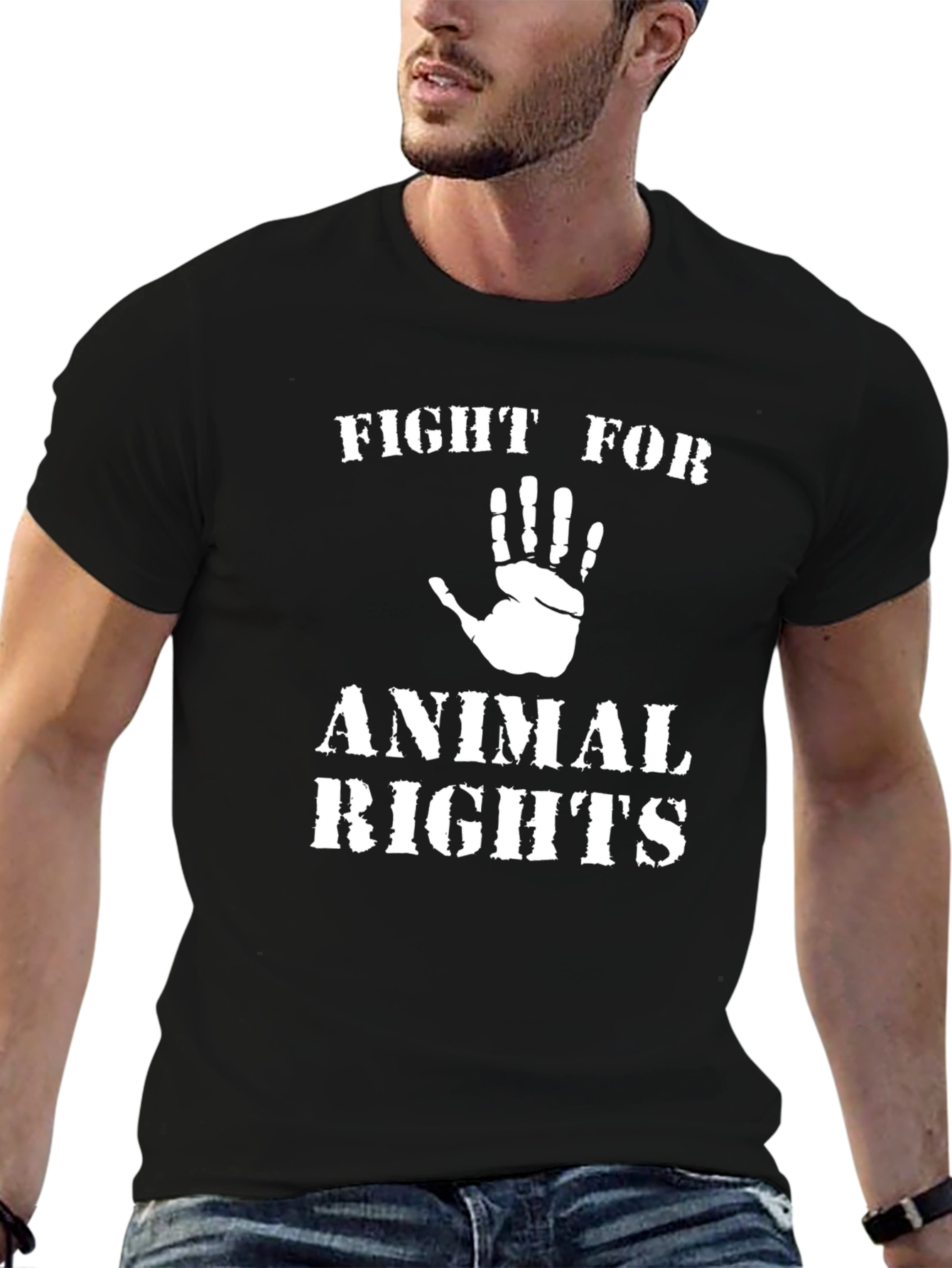 Fight For Animal Rights Graphic T-Shirt