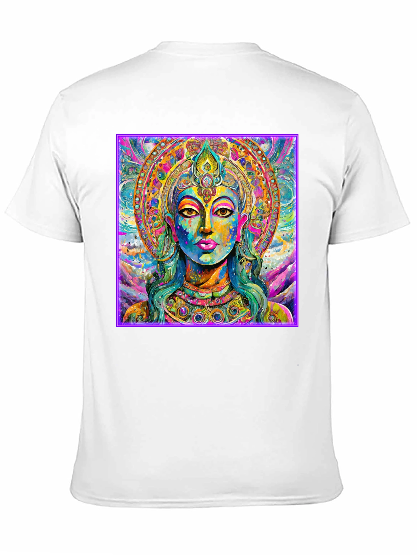 Vibrant Buddha Graphic T-Shirt