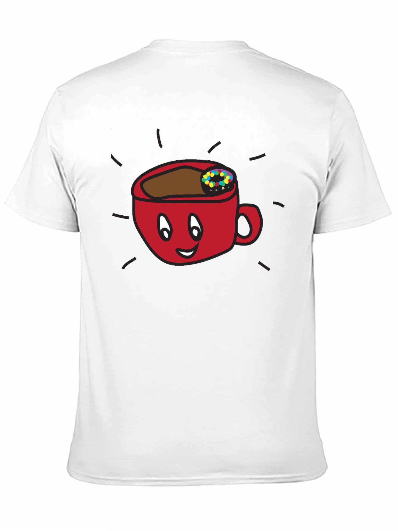 Funny Coffee Cup Graphic Tee - Black Unisex Shirt