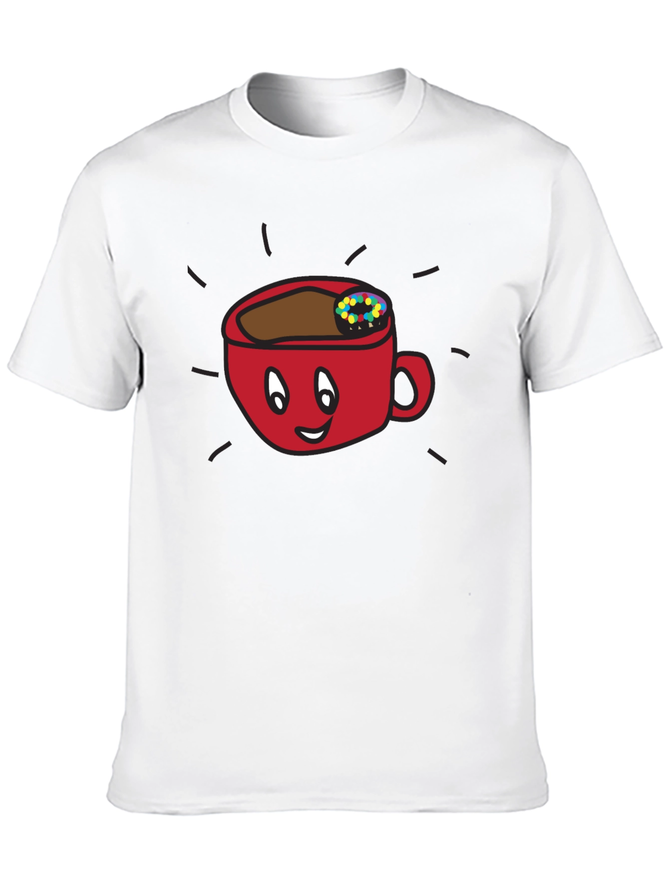 Funny Coffee Cup Graphic Tee - Black Unisex Shirt
