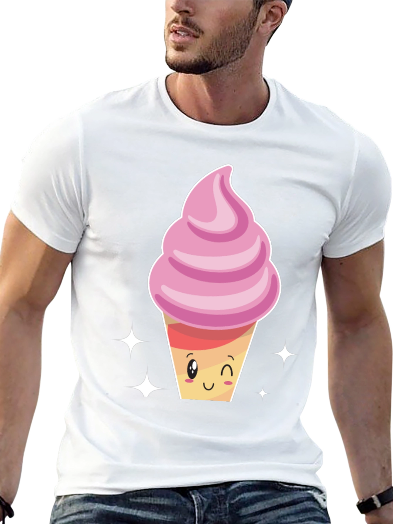 Cute Ice Cream Cone Graphic Tee