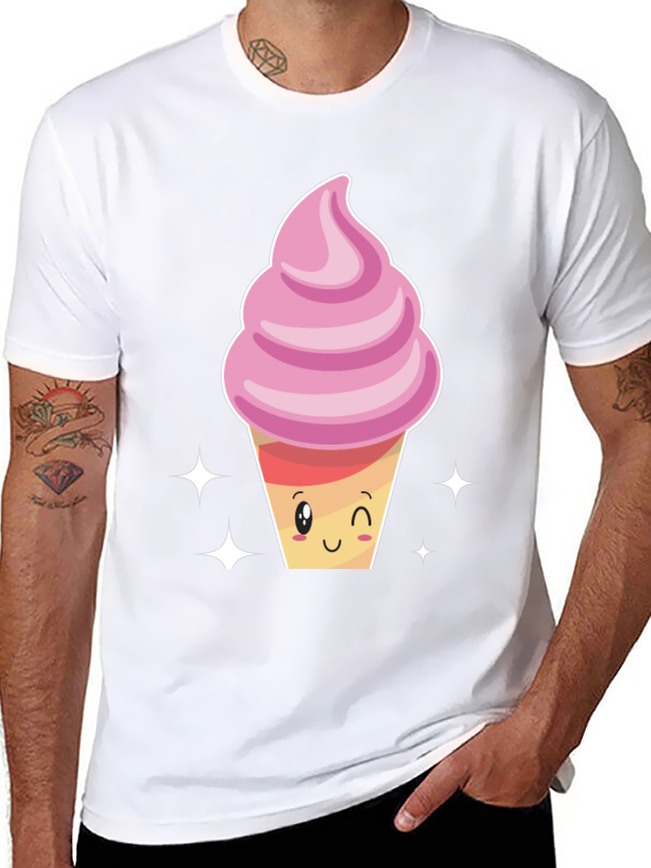 Cute Ice Cream Cone Graphic Tee