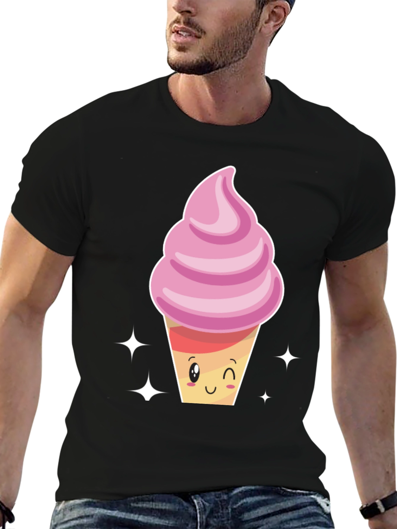 Cute Ice Cream Cone Graphic Tee