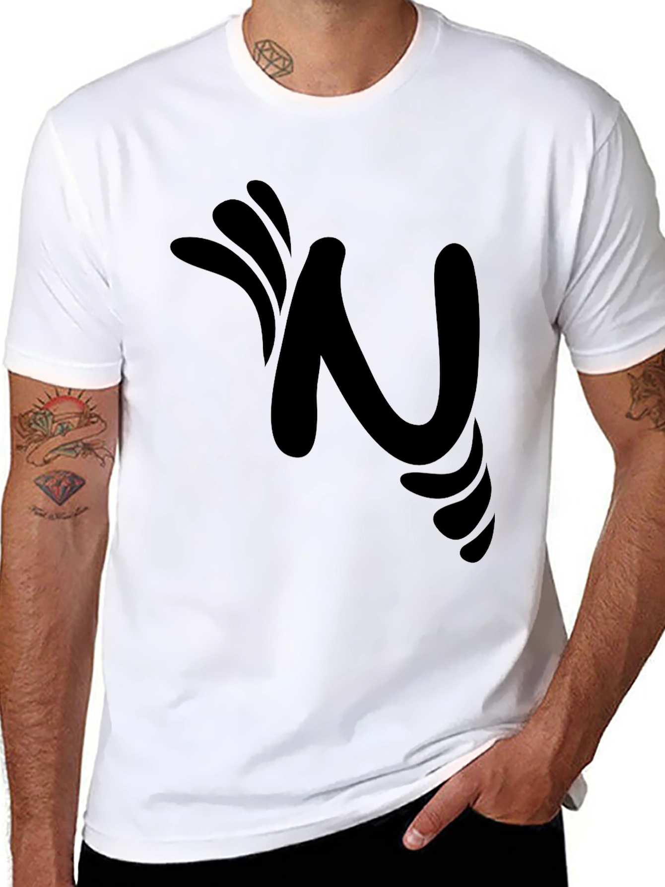 Black Graphic Tee - Stylish N Design
