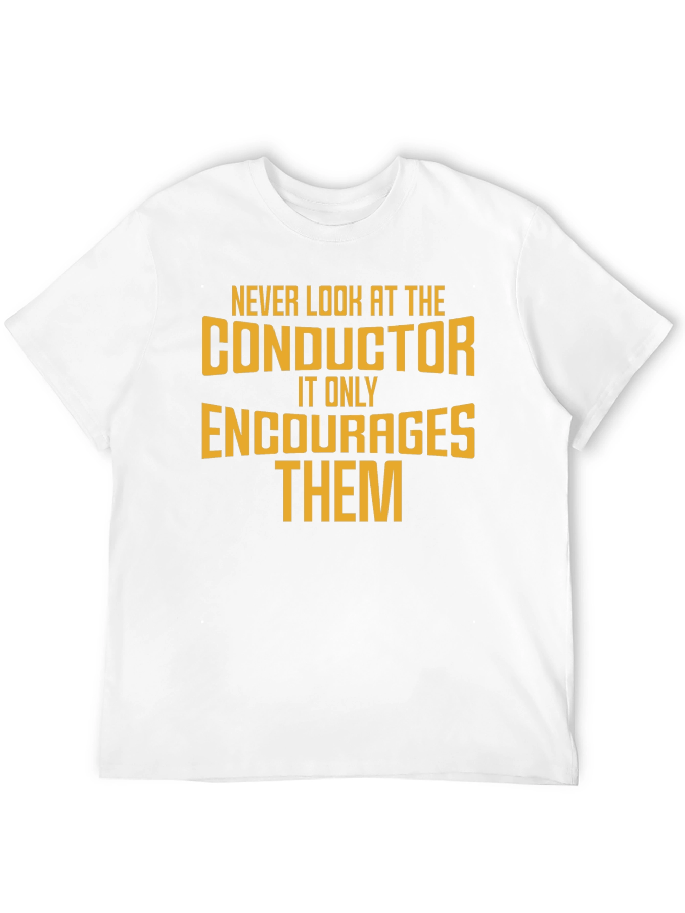 Conductor Humor Graphic T-Shirt - Black