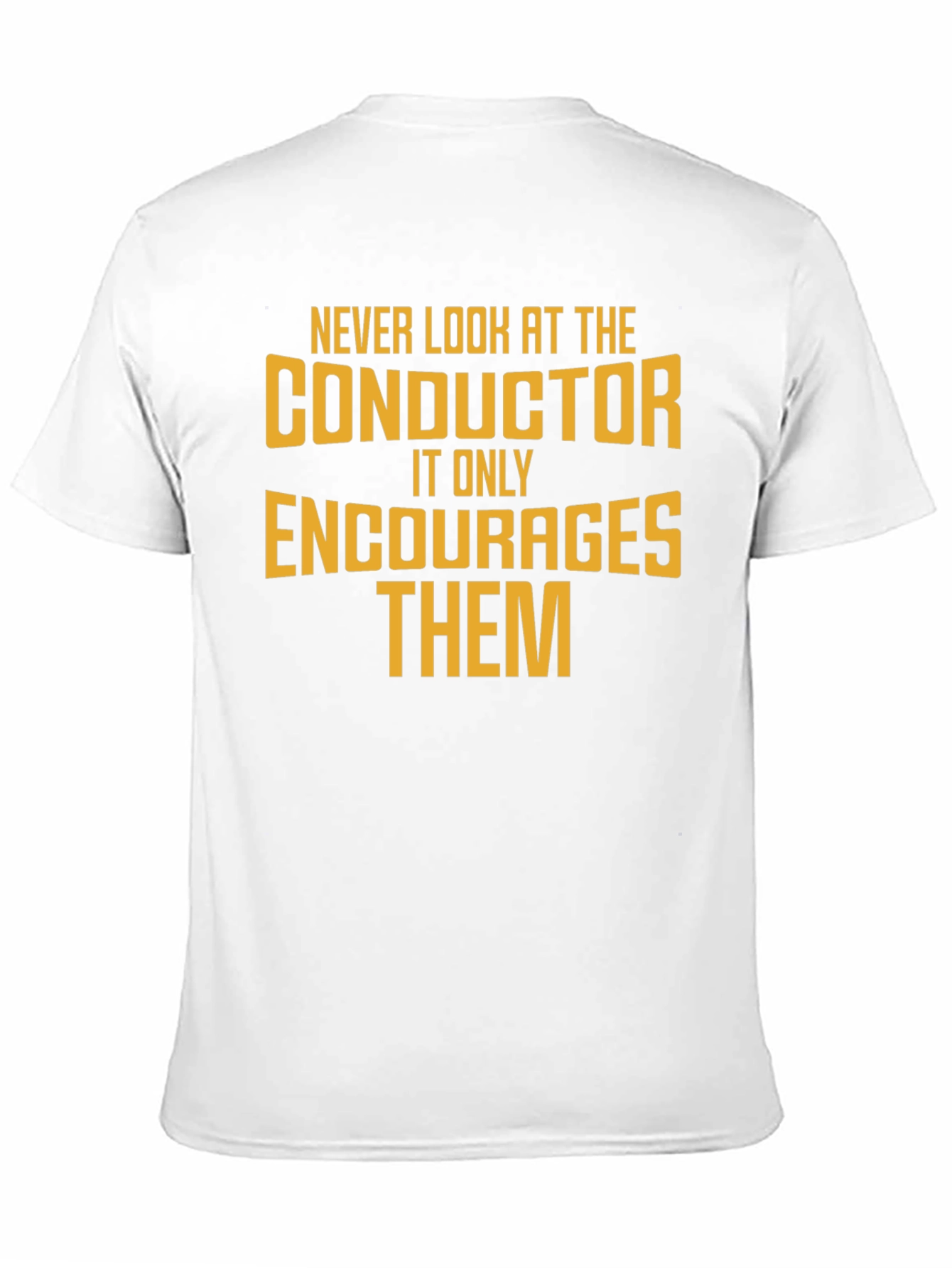 Conductor Humor Graphic T-Shirt - Black