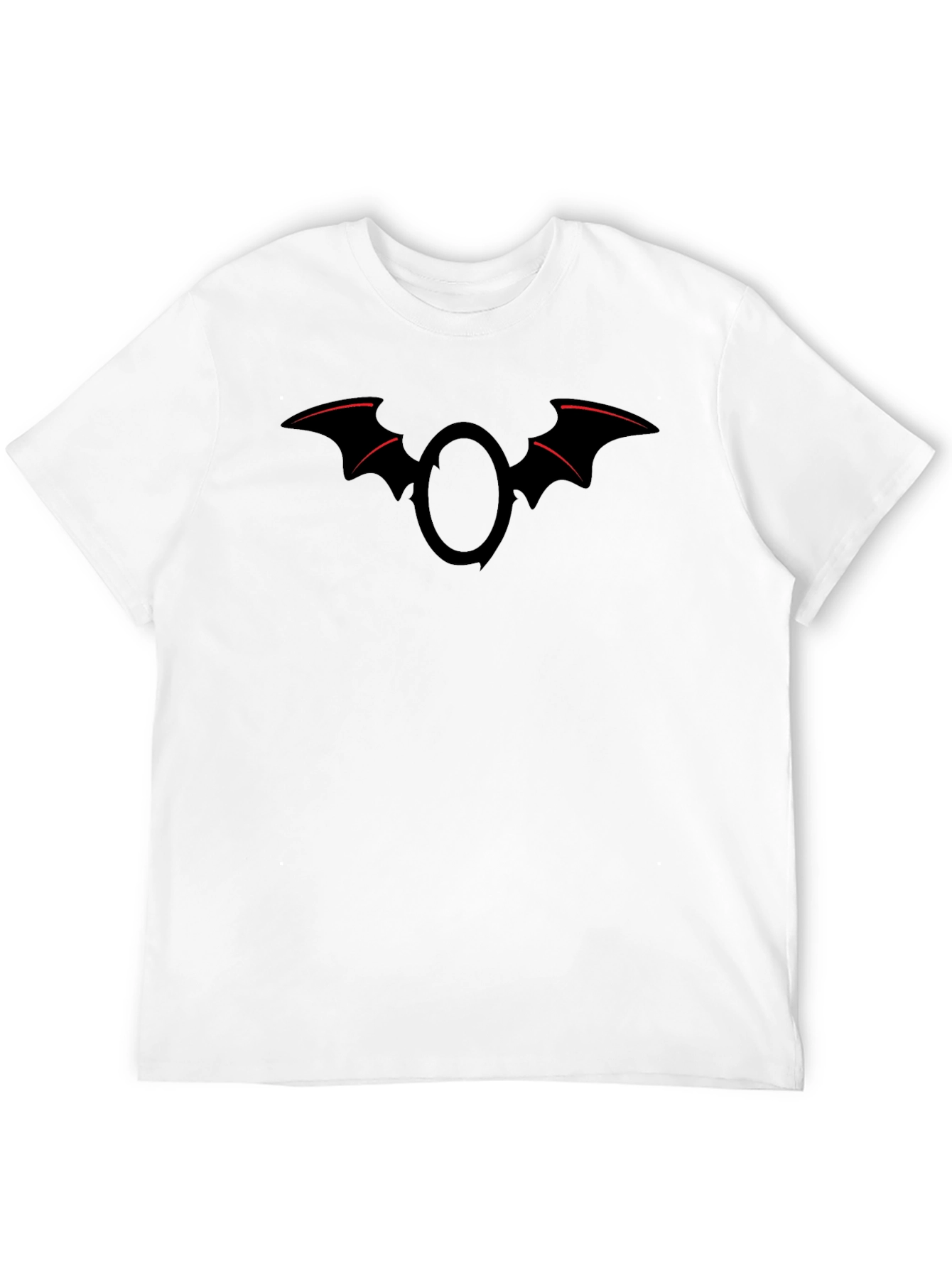 Bat Wing Emblem Graphic Tee - Black
