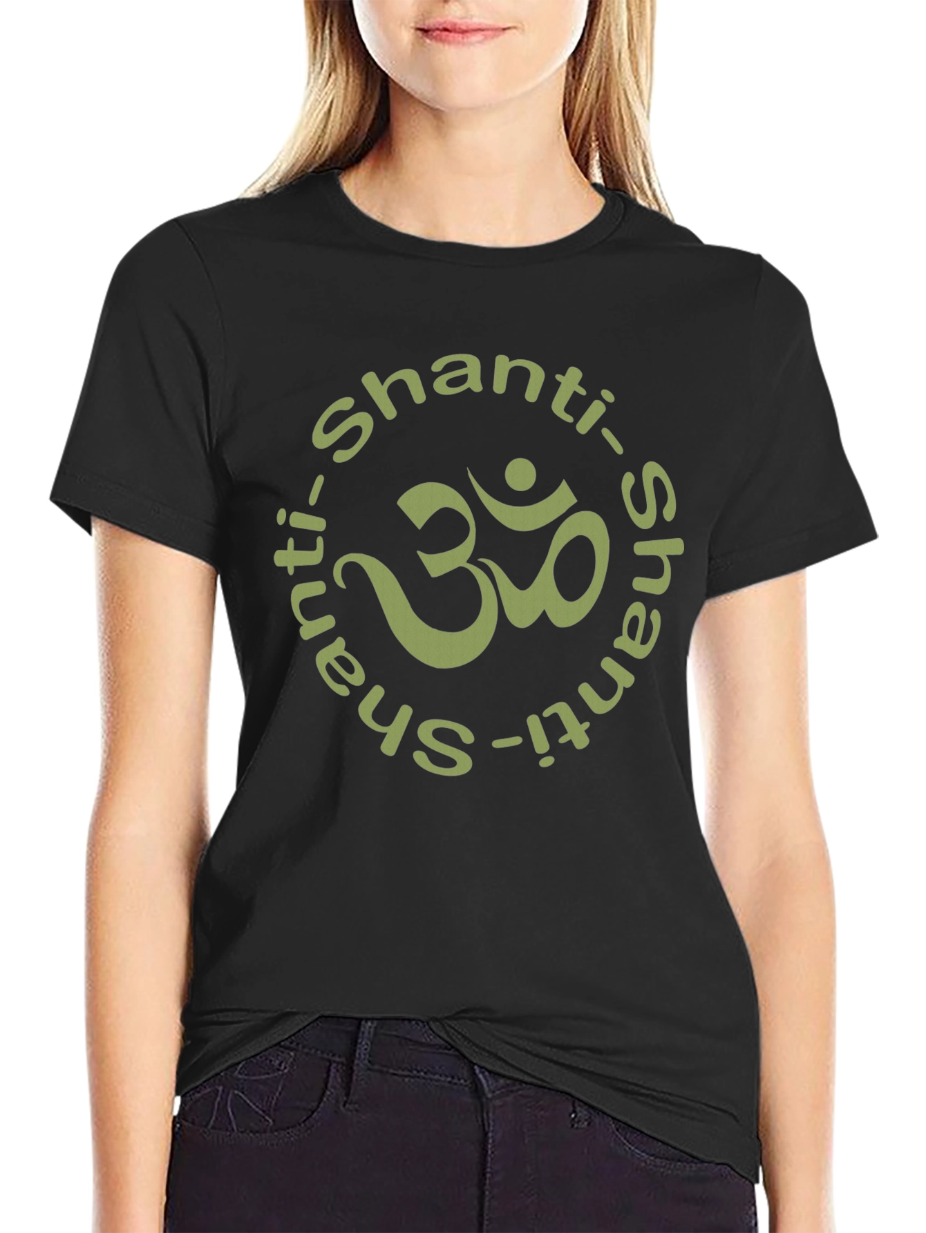 Shanti Om Symbol T-Shirt - Black