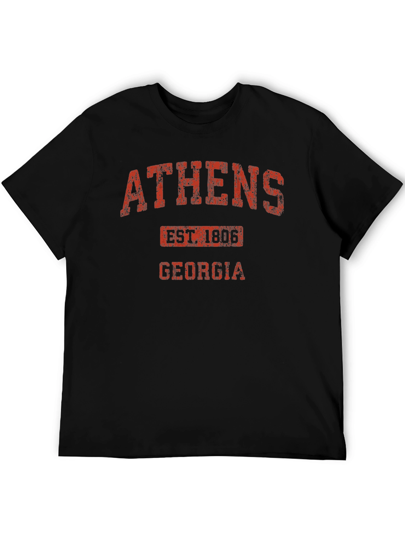 Athens Georgia Est. 1806 Black T-Shirt