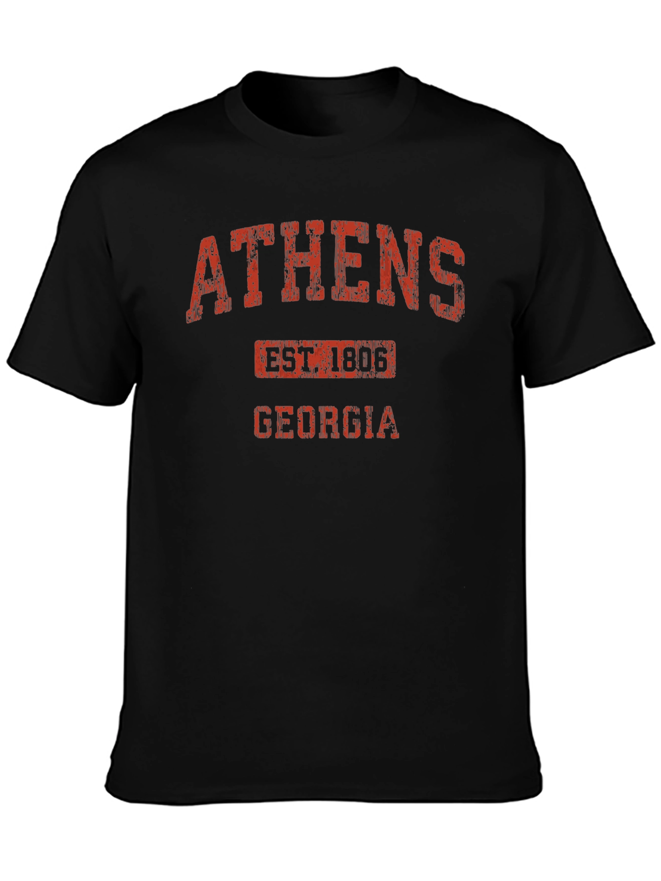 Athens Georgia Est. 1806 Black T-Shirt