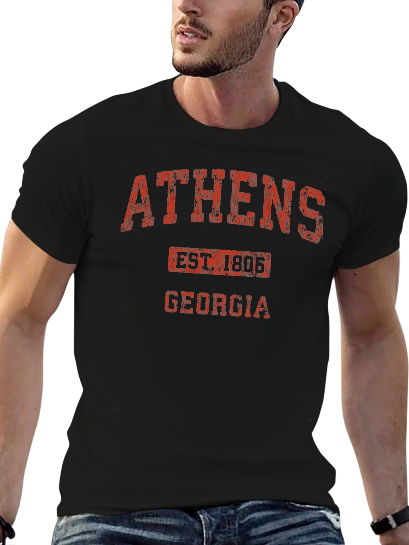 Athens Georgia Est. 1806 Black T-Shirt