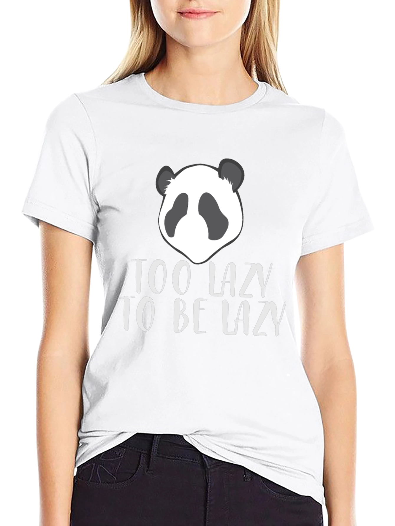 Funny Panda T-Shirt - Too Lazy To Be Lazy