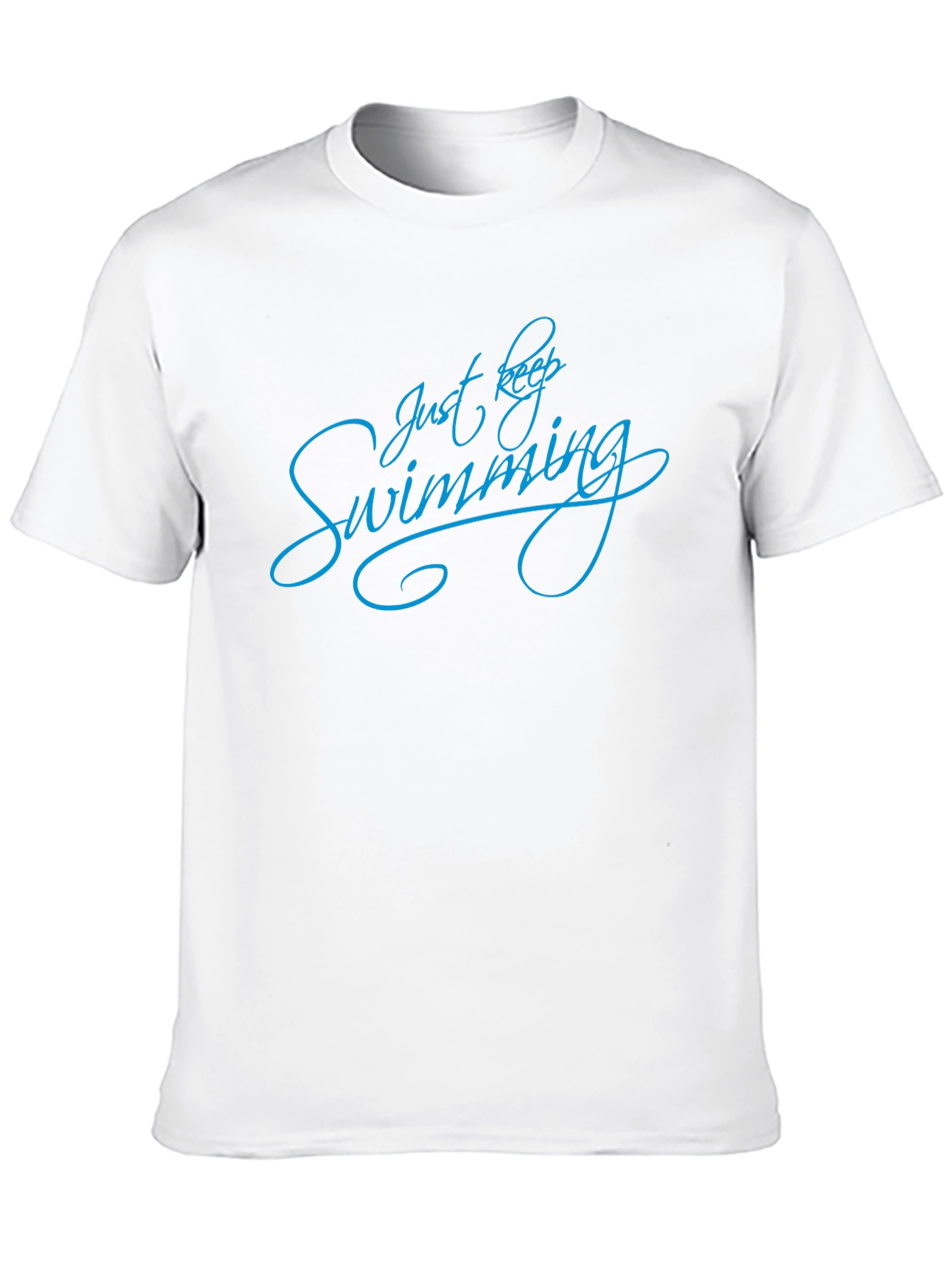 Just Keep Swimming Graphic Tee - Black T-Shirt