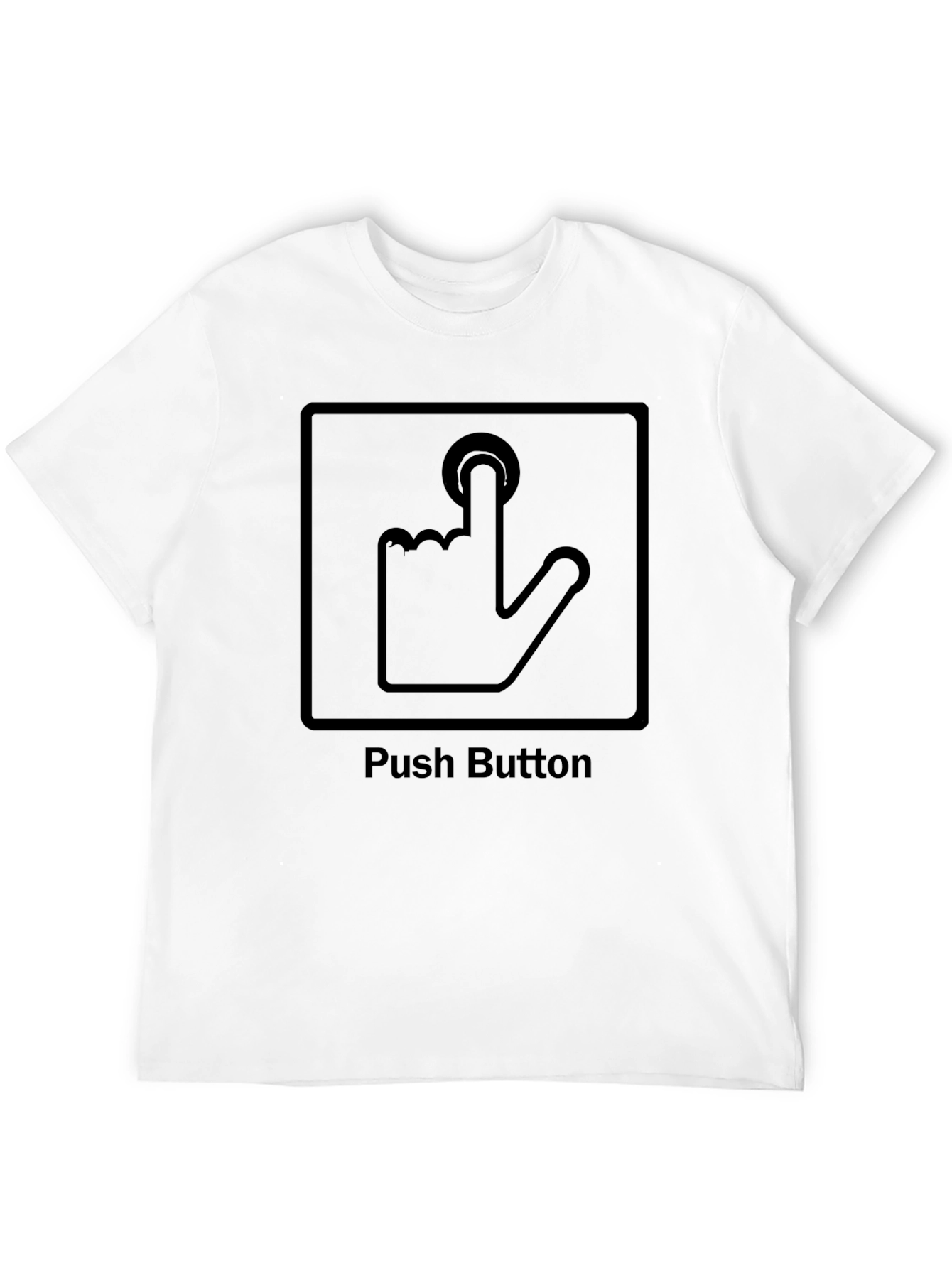 Push Button Graphic Tee - Black T-Shirt