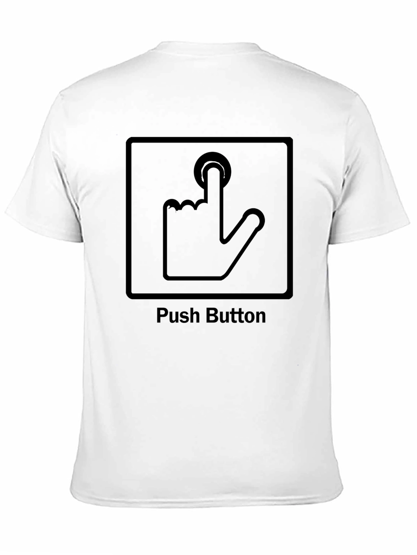 Push Button Graphic Tee - Black T-Shirt