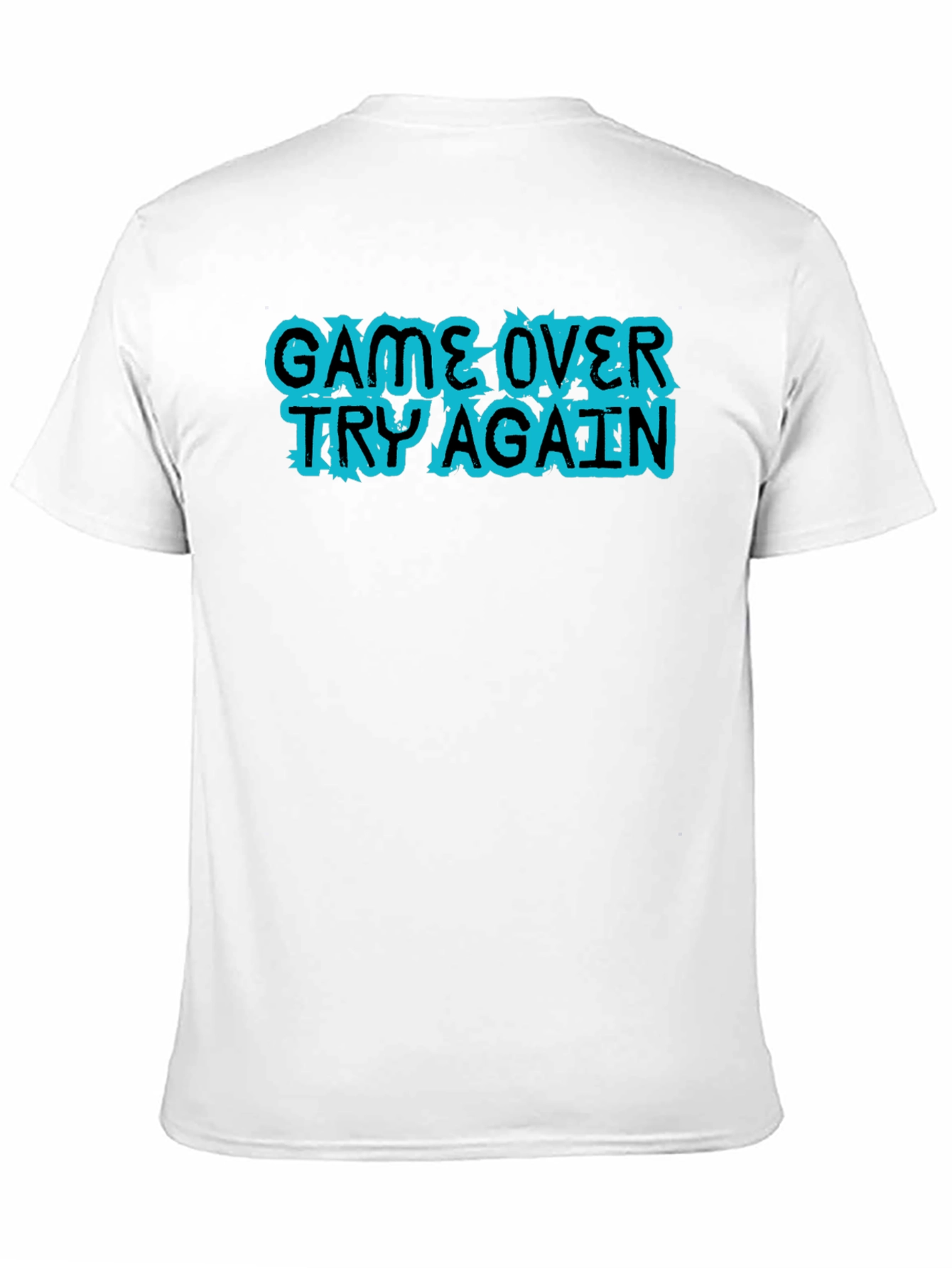 Game Over Try Again Black T-Shirt