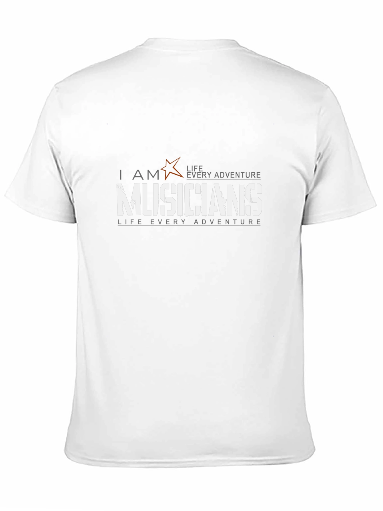 Musicians Life Adventure Black T-Shirt