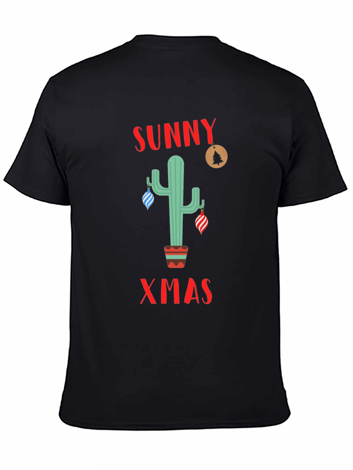 Sunny Xmas Cactus Holiday T-Shirt