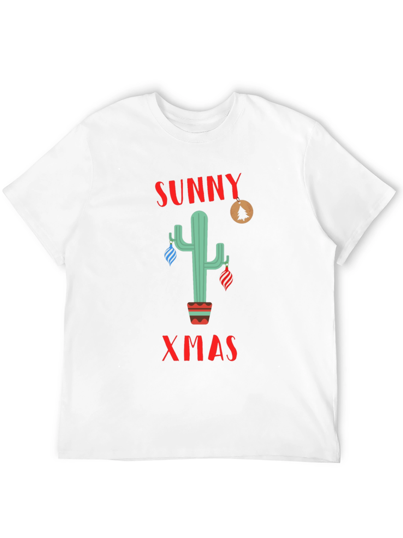 Sunny Xmas Cactus Holiday T-Shirt