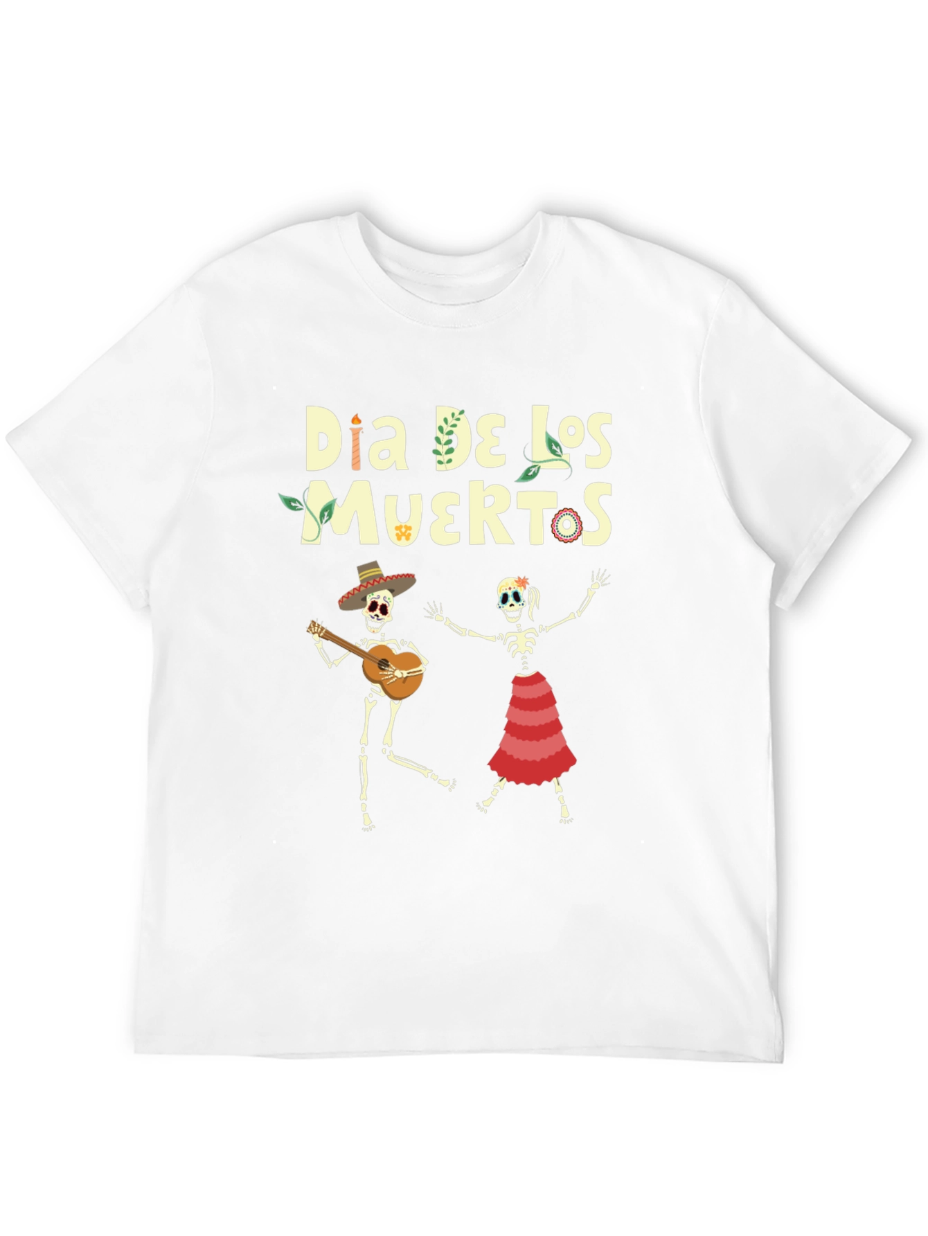 Dia De Los Muertos T-Shirt - Skeleton Band Tee