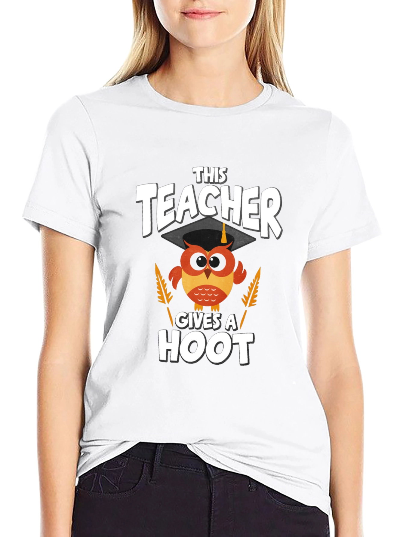 Teacher Owl Graphic T-Shirt