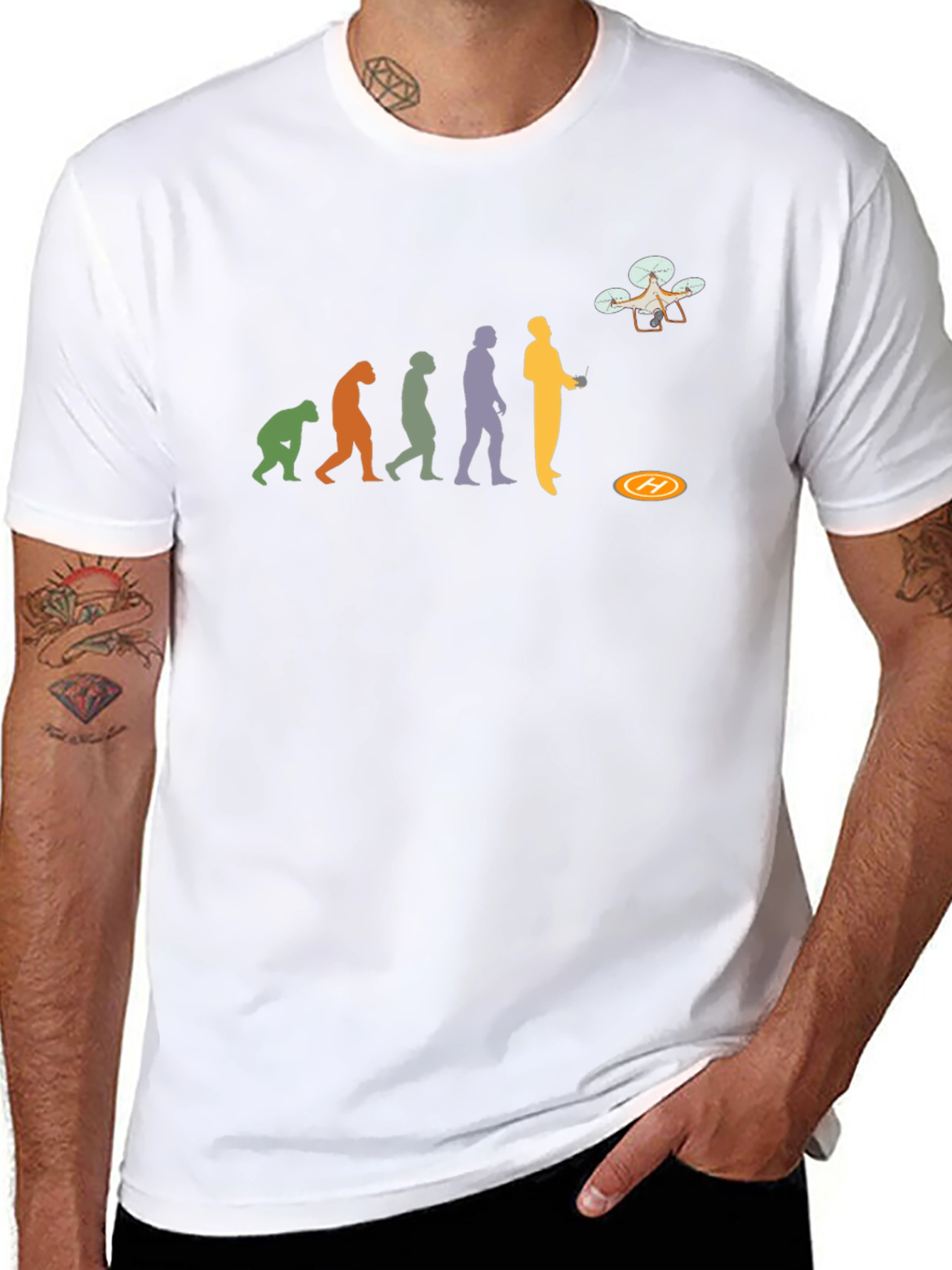 Drone Evolution T-Shirt - Fly High!