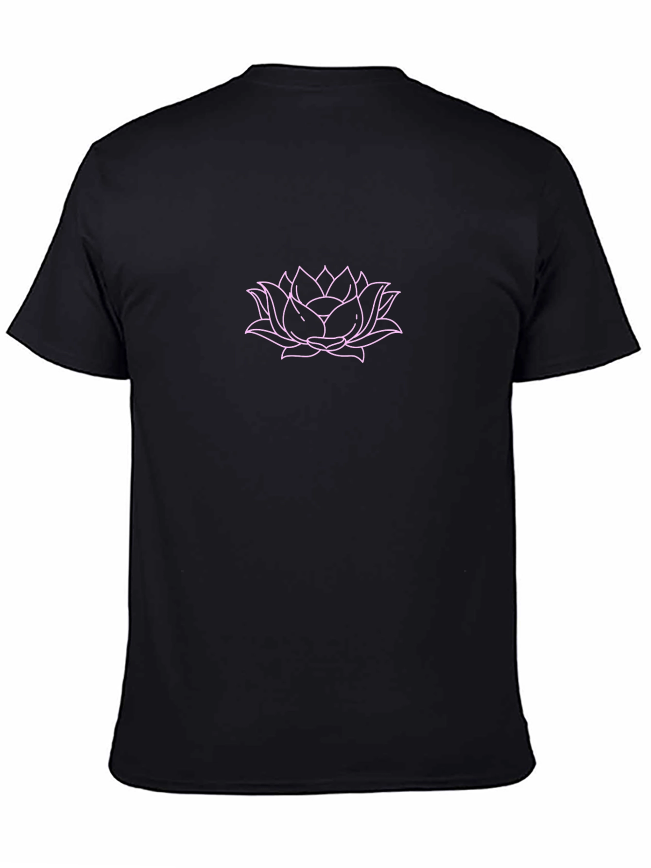 Lotus Flower Graphic Tee - Black