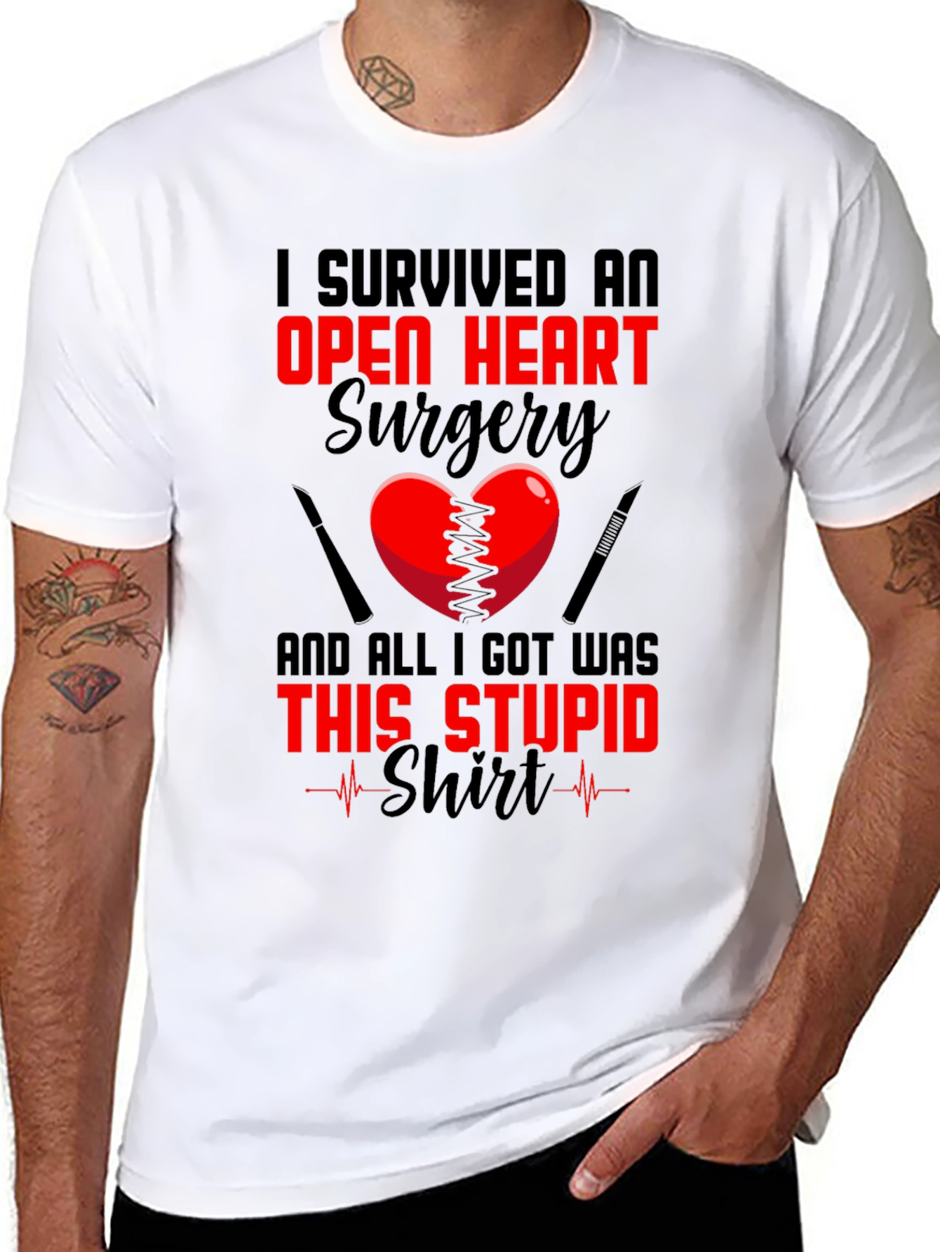 Open Heart Surgery Survivor T-Shirt